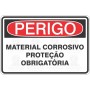 Material corrosivo, proteção obrigatória